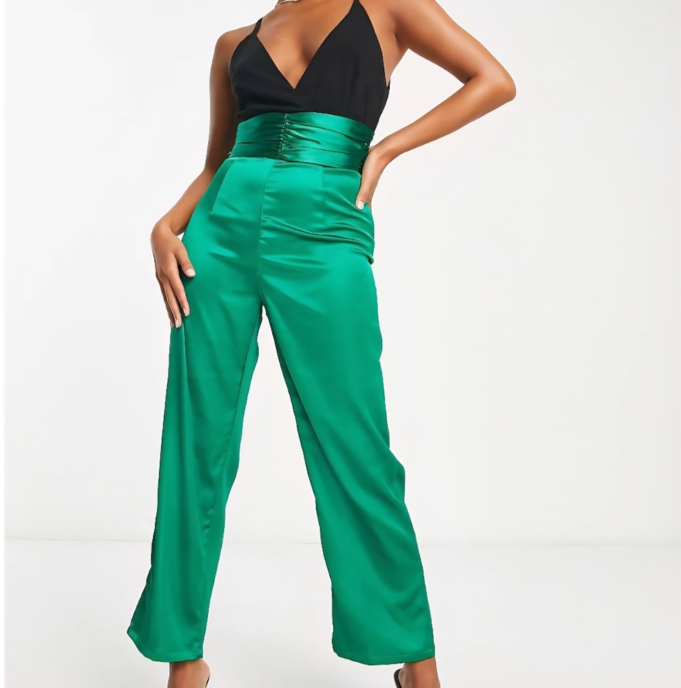 Elegant Green Women's Jumpsuit
